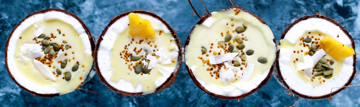 4 Noix de coco coulis
